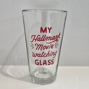 Hallmark | Red Hallmark Movie Watching Glass
